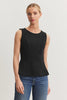 Felicitee Ponte Top- Black