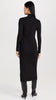 Agoura Modal Rib Mock Neck Dress- Black