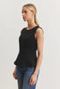 Felicitee Ponte Top- Black