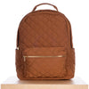 Quilted Backpack- Walnut