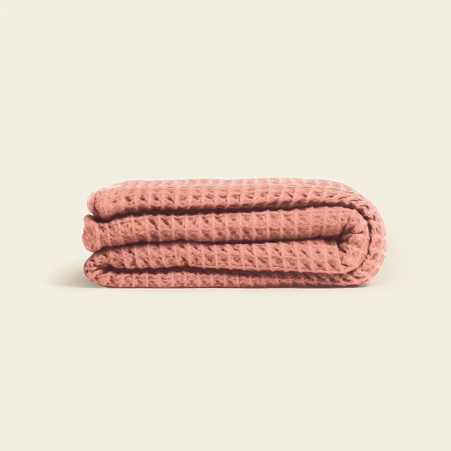 Weightless Waffle Throw Blanket- Terra Cotta