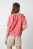 Callin SS Linen Top- Rosebay