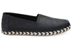 Leather Women's Espadrilles - Black