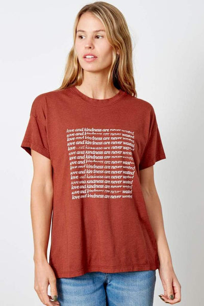 Love and Kindness Tee - Brick