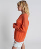 Shattered Crew Knit Sweater - Orange