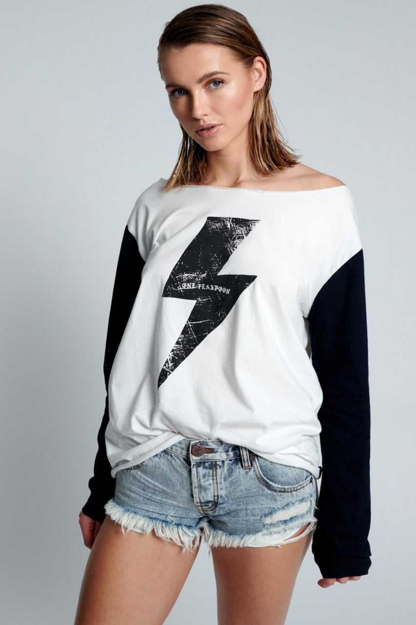 Flashdance Lightning Long-Sleeve - Charcoal