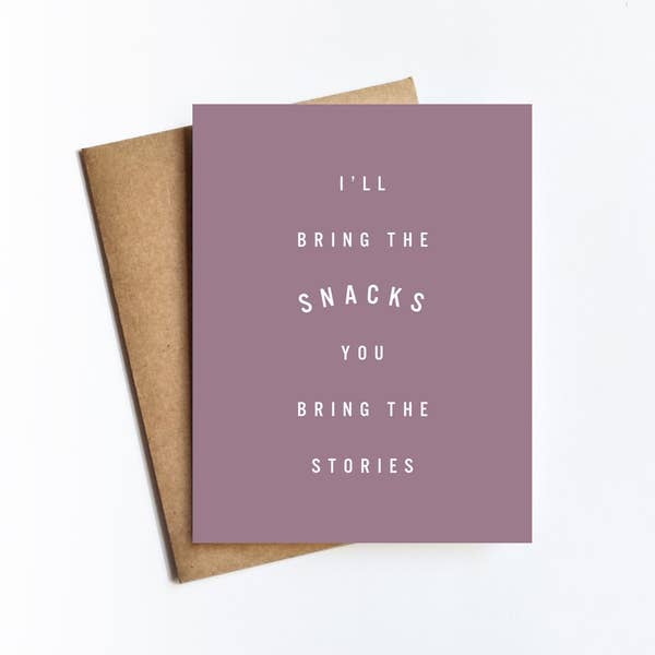 Snacks Stories Card