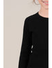 Knitted Crew Neck Sweater - Black w/ Bow (Mommy & Me option)