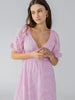 Maxi Eyelet Dress- Pink