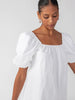 A Line Babydoll Dress - White