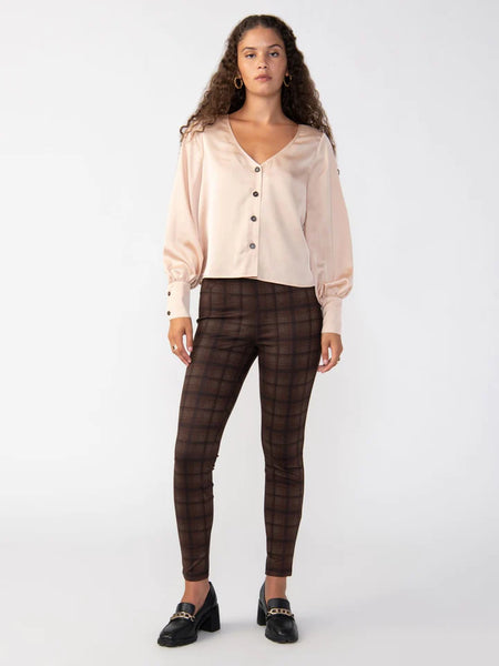 Runway Legging- Chanterelle Plaid