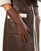 Vegan Leather Gloves- Cacao