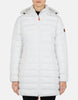 Sold Stretch Coat w/ Detachable Hood - White