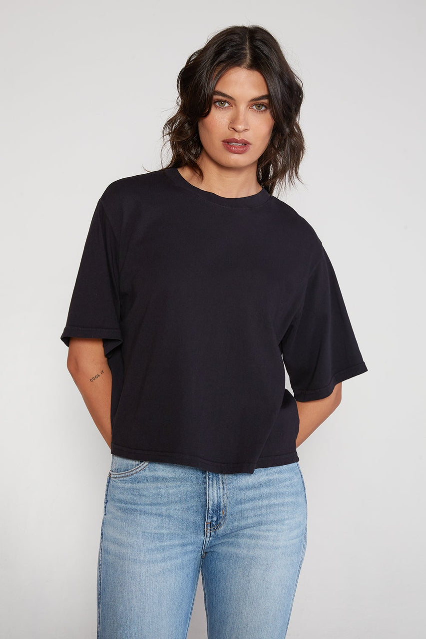 Sylvie Relaxed Tee - Black Beauty