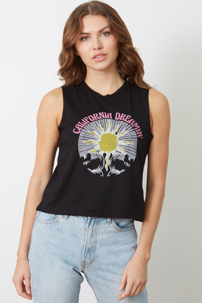 Lili California Dreamin' Tank - Black