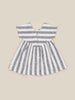 Stripe Yoke Dress - Navy Stripe