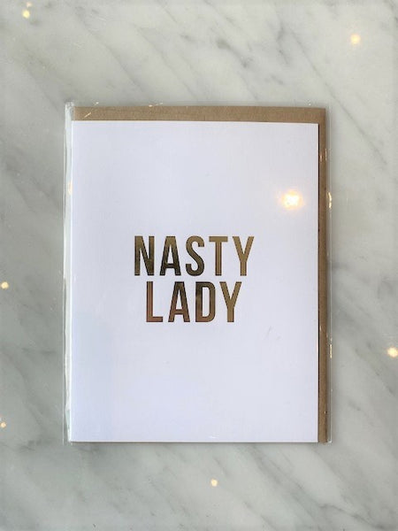 Nasty Lady - Humorous Card