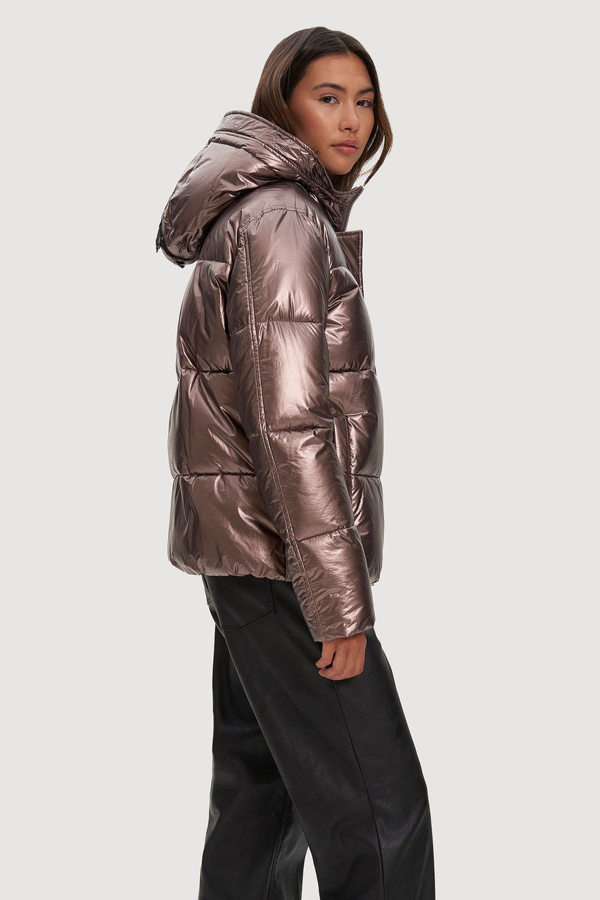 Keva Short Puffer - Mauvemetal