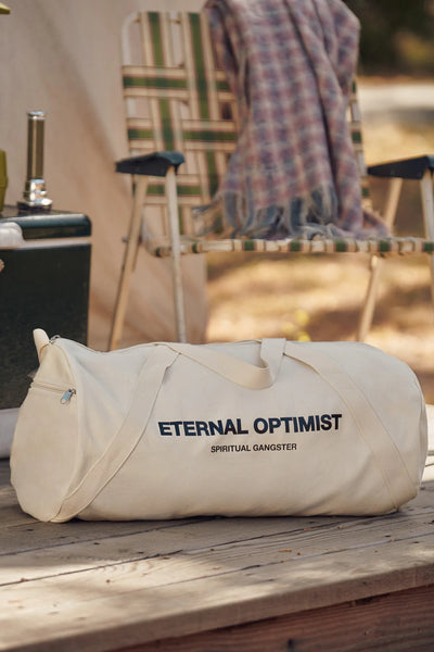 Eternal Optimist Duffle Bag- Natural