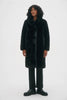 Savannah Maxi Vegan Fur Coat - Black