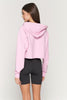 Vibes Luna Crop Hoodie - Paradise Pink