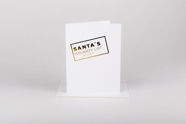Santa's List - Christmas Card