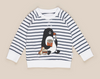 Penguin Stripe Sweatshirt - Ink Stripe