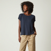 Hudson Linen Top - Baltic