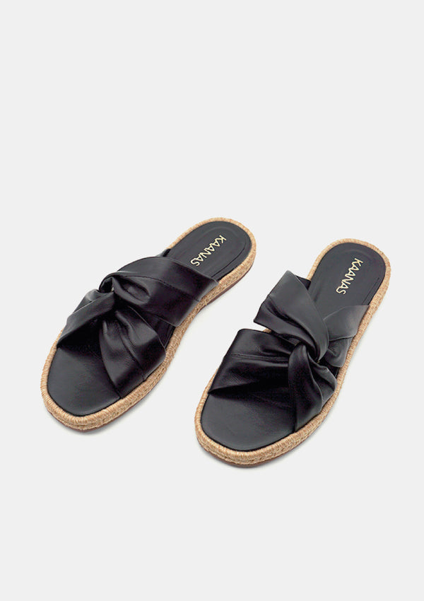 Sungai Espadrille Sandal - Black