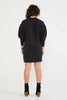 Viola Sweatshirt Dress- Black Beauty