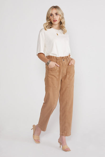 Wade Relaxed Trouser - Vintage Tawny Brown