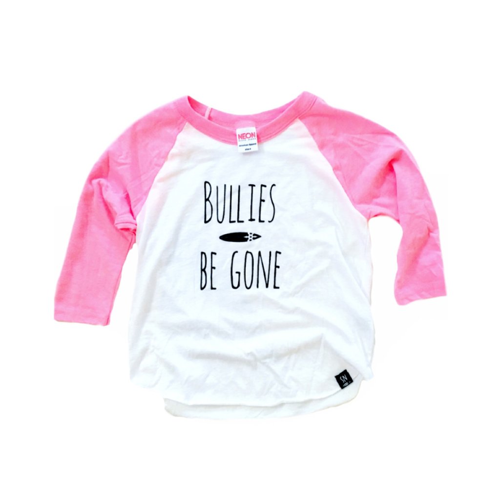 Bullies Gone Raglan - Pink