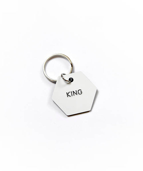 King Hex Key Ring - White