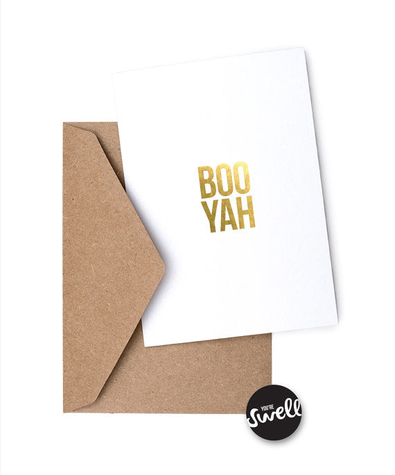 BOO YAH - Humorous Card