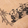 Panda Family Pouch - Burlap