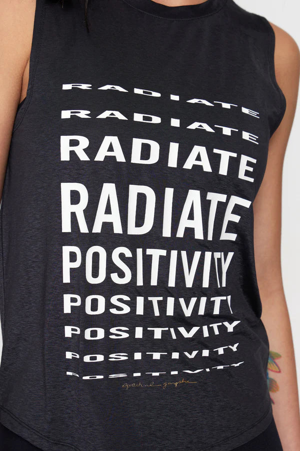 Radiate Active Muscle Tank- Black