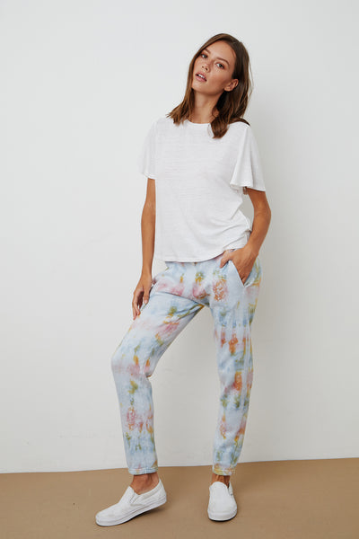 Hallie Tie Dye Fleece Jogger - Sunrise