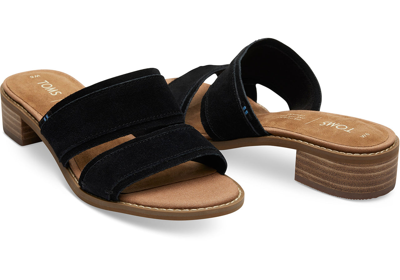 Women's Mariposa Sandals - Black Suede