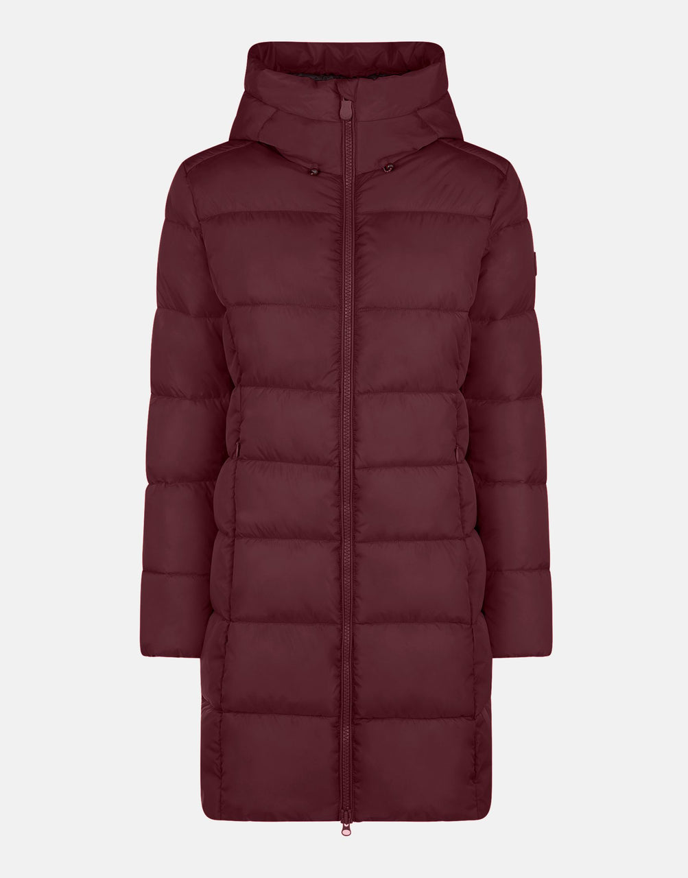 Taylor Hooded Coat - Wine Red
