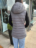 Hooded Vest - Opal Grey Melange