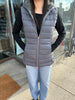 Hooded Vest - Opal Grey Melange