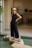 Vivi Woven Linen Jumpsuit - Black